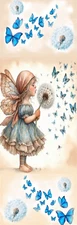 FAIRY, DANDELIONS, BUTTERFLIES, CAT, DOGS,CATS,BIRDS,FAIRIES-UNIQUE BOOKMARK