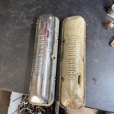 1962-1964 Chrome Galaxie Fe Valve Covers Thunderbird 390 1962-1964 Chrome Galaxie Fe Valve Covers Thunderbird 390