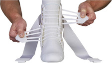 ASO Speed Lacer Ankle Stabilizer, White, Medium