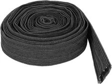 7.5M Hydraulic Hose Sleeve, Black Denim Protective Sleeve, Durable Protective Sl
