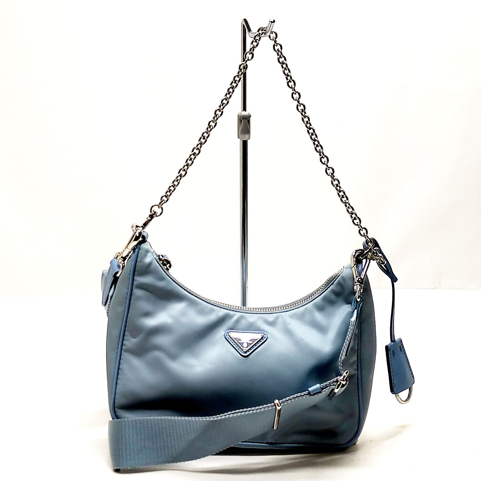 Prada Blue Nylon Crossbody Bag Style 2870047
