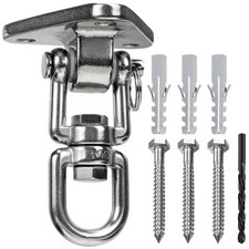 Stainless Steel Swing Hanger Heavy Duty 180  360  Swivel Swing Hook Swing Har...
