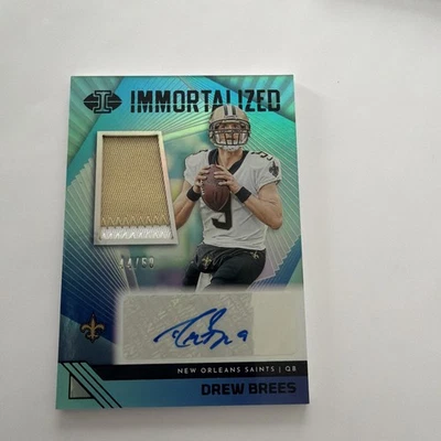 Drew Brees Football New Orleans Saints Sports Autographed Trading