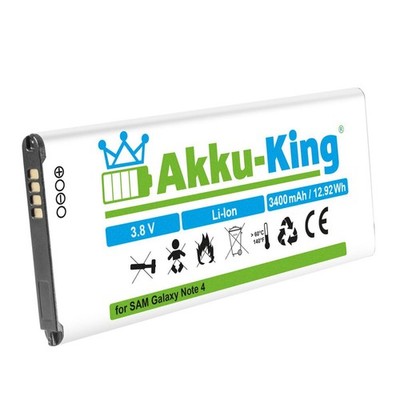 Akku-King Akku Samsung Galaxy Note 4 SM-N910F EB-BN910BBE IV Accu Batterie