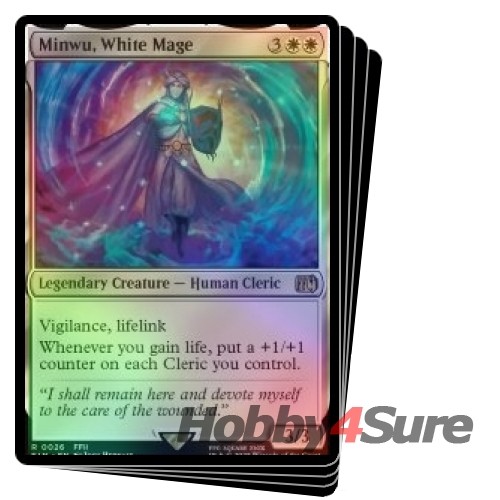 mtg final fantasy white mage Minwu, [430] [Extended Art] [FINAL FANTASY] [Foil]  Face to Face Games (Damage dealt by the creature also causes you to gain that much life.) Rosa, Resolute White Mage 