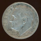 1960 P Roosevelt Silver Dime Circulated Dime KM #195 0.900 Silver 0.0723 oz. ASW