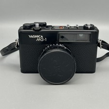 Yashica MG-1 Rangefinder 35mm Film Camera 45mm f:2.8 w/ Strap And Case Untested