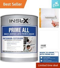 Prime All Multi-Surface Acrylic Primer - White 32 Fl Oz, Quick-Drying  Milde...