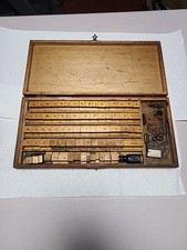 Vintage Antique CHART PRINTING OUTFIT! Bradley? Rubber Stamps - Rare Find. 