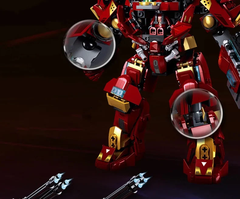 M38-B1181 Mecha Series 588PCS Lone Warrior Hulk Mecha Robot Building Blocks Toy - Image 3 of 4