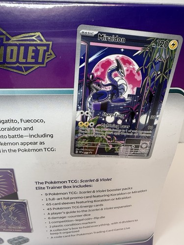 Nintendo Pokémon TCG Scarlet & Violet Elite Trainer Box - 9 Packs - Picture 4 of 5