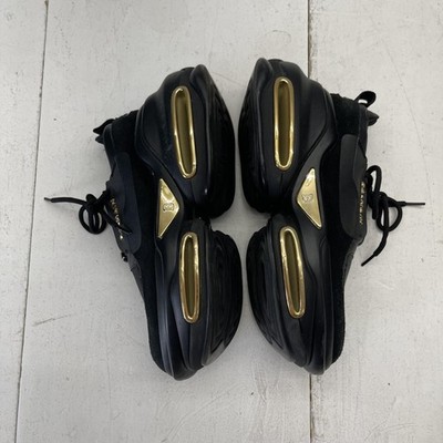 Balmain B Bold Platform Shoes Mens Size 6 EU 38.5 Black Gold 