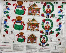 Christmas Vintage Cranston Print Works Cut And Sew Panel Seasonal Designs