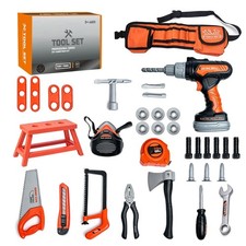 Kids Tool Set  Belt for 3-5 Year Olds  Construction Pretend Play Toys, Drill 
