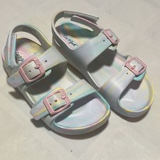 Girls Sandals Size 11 by Cat  Jack Toddler Pink Tie Dye Tags Missing