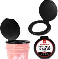 72 HRS Premium Portable Camping Toilet Seat with Lid for Camping,