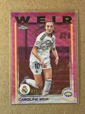 2024-25 Topps Chrome Caroline Weir Pink Wave /250 UEFA Women's Champions League