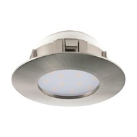 Eglo LED Einbaustrahler Pineda Flacher Spot Silber Ø 7.8