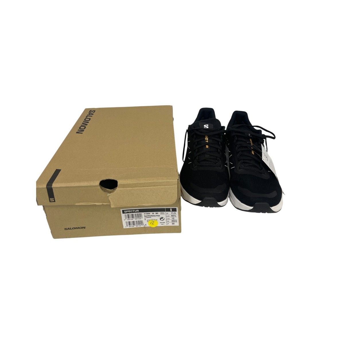 Salomon Spectur Mens Running Shoes Black White Orange 415896 Size 13 US Salomon Spectur Men main image 2