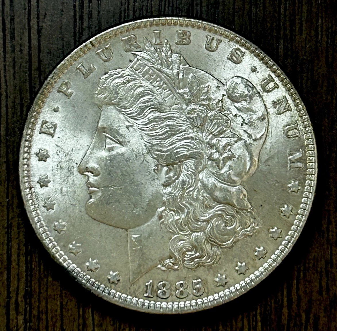 Uncirculated Silver 1885 Year Morgan US Dollars (1878-1921) for