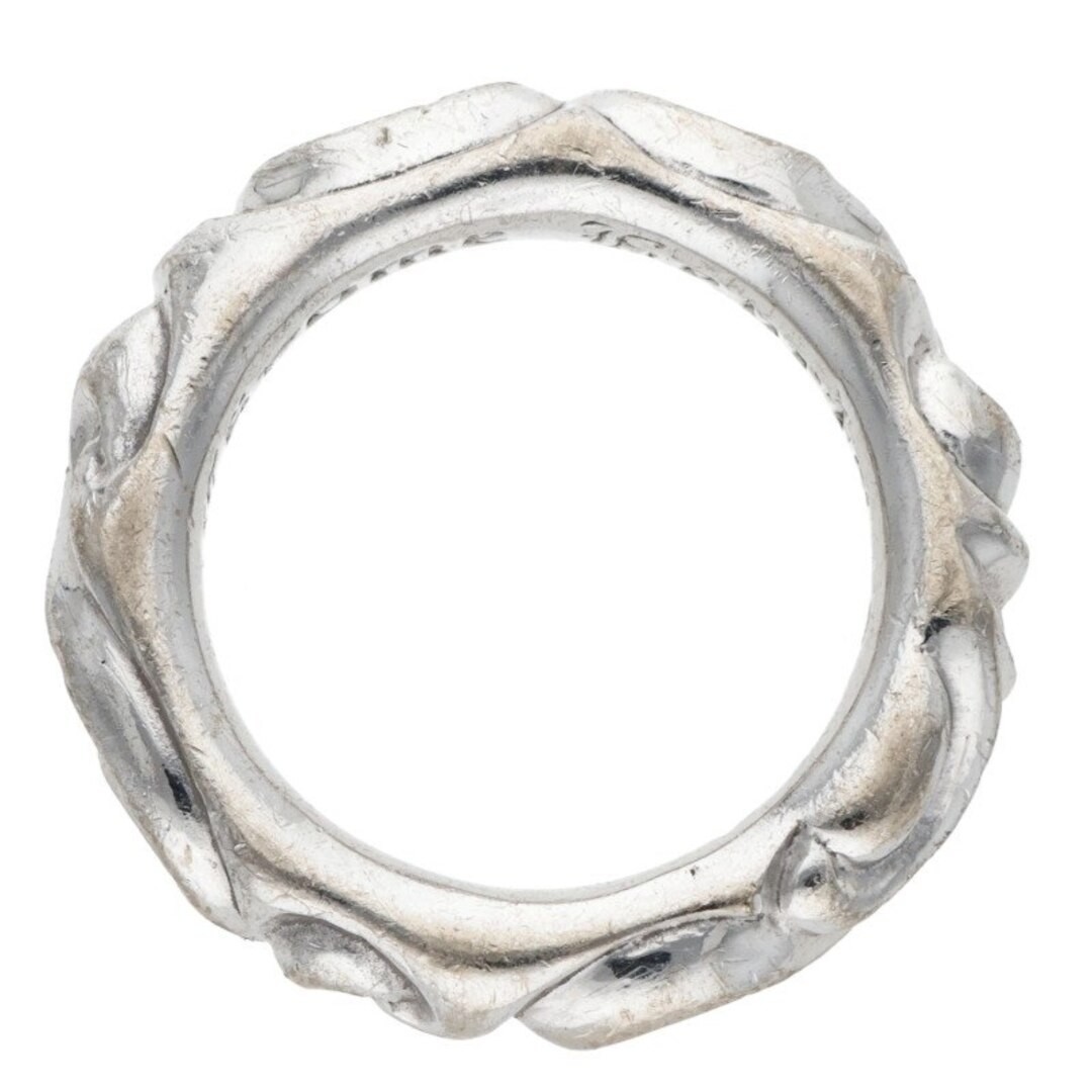 Chrome Hearts 18KWG SCRL Band Scroll White Gold Ring Men's Size 14.5 Used 844e03 thumbnail 6
