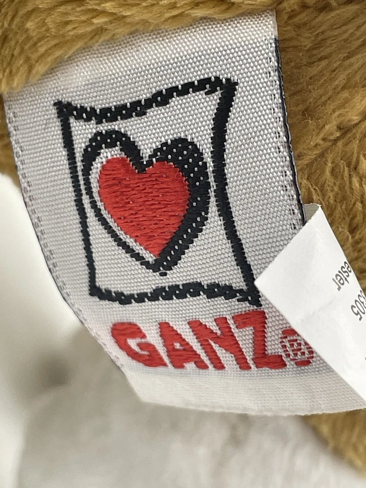 Ganz WEBKINZ HM126 BULLDOG Brown White Stuffed Plush Animal - Image 3 of 4