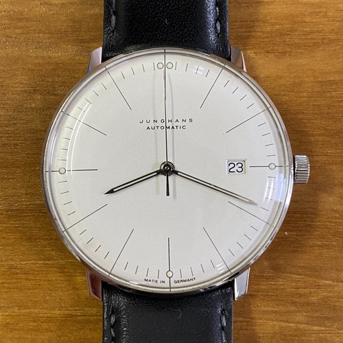 Reloj para hombre Junghans Max Bill automático 27.4002 esfera blanca 38 mm de JP