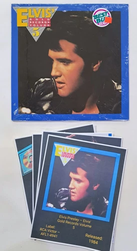 ELVIS PRESLEY "GOLD RECORDS VOLUME 5" (1984)SEALED LP, W/EXTRAS & Free Shipping