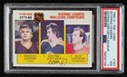 1980 O-Pee-Chee League Leaders Wayne Gretzky Marcel Dionne Guy Lafleur PSA 7 0ll