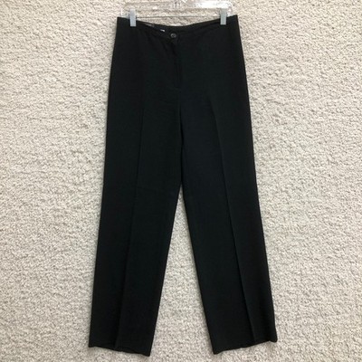 Basler Dress Pants 30 Adult Black High Rise Straight Trouser Slacks Casual Women