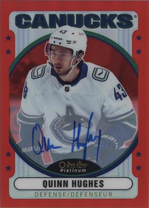 202122 OPeeChee Platinum Retro Rainbow Red Autographs R14 Quinn