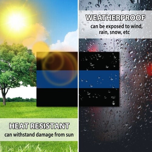 Magnet Me Up Thin Blue Line Magnet Decal 4x6-Heavy Duty for Car Truck SUV 4 PK-I - Picture 7 of 8