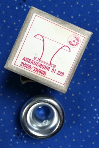 wNeu 3W Ansaugtrichter Ansaugrohr 3W60/3W80B Art- 01.220 silber -128-