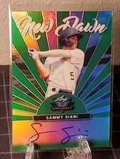 2019 Leaf Valiant Sammy Siani New Dawn Green Prismatic 99/99 #-SS1 AUTO Rookie