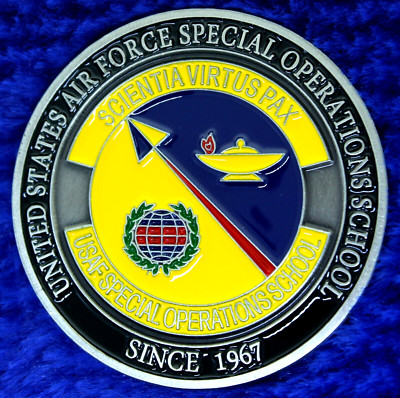 USAF Special Operations School Air Commandos Challenge Coin C-25