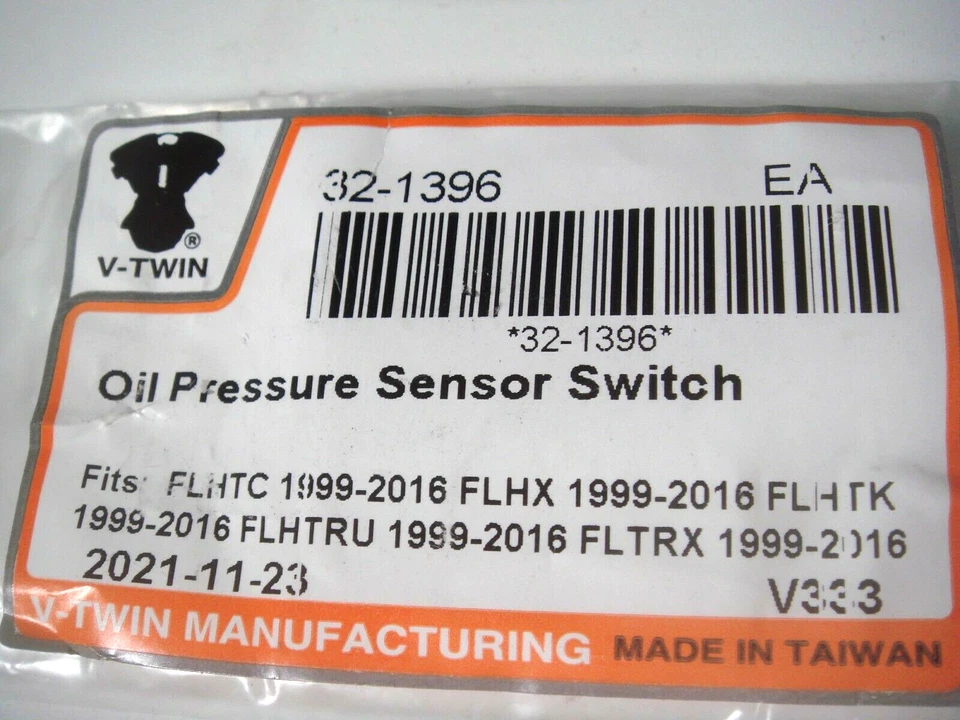 Harley Oil Pressure Sensor Switch 99-16 FLHX FLHTC FLTRX FLHTK V-Twin 32-1396 E4 - Image 4 of 4