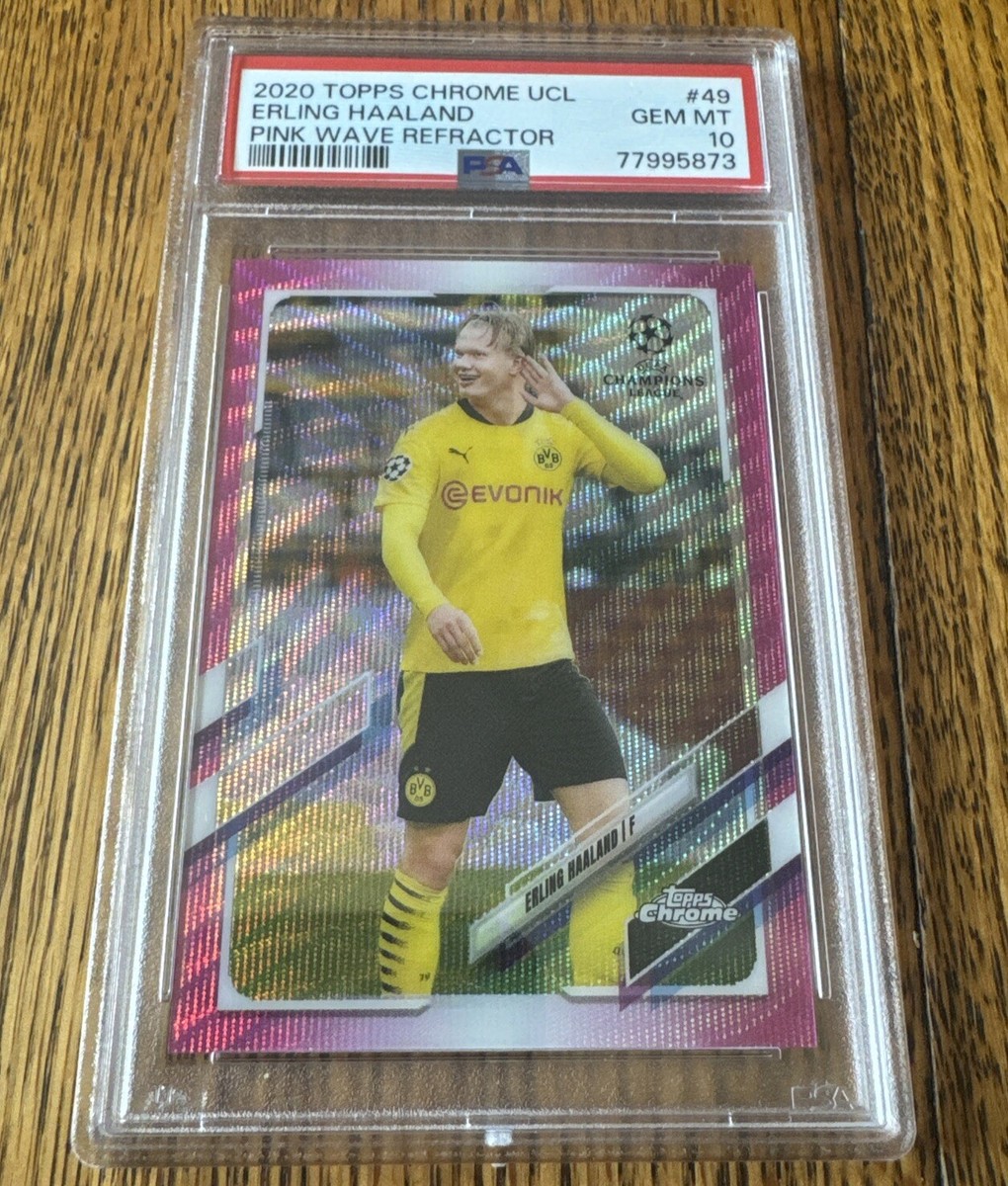 2020 topps uefa cl Haaland RCカード psa10 2020 TOPPS CHROME CHAMPIONS LEAGUE FUTURE STARS #EH ERLING