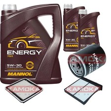 KAMOKA Inspektionspaket MANNOL Energy 5W-30 7L f&uuml;r Subaru Forester 2.0 AWD 2.5