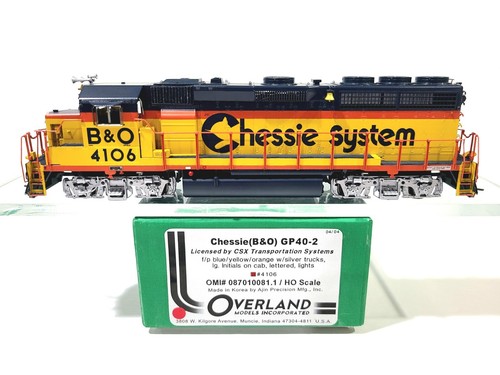 Sistema de ajedrez Overland OMI B&O GP40-2 Baltimore Ohio #4106 HO latón 087010081.1 | Zustand: New: Other (See Details)