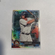Aaron Knapp 1st Bowman Mojo Refractor 2018 Bowman Chrome Baseball Card #BCP5