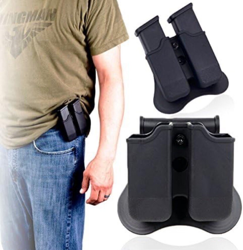 Double Magazine Pouch Low Paddle Holster Single-Dbl Stack Mags 9mm 40cal GLOCK-image
