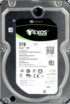 FESTPLATTE SEAGATE EXOS 7E8 ST3000NM0025 3TB 7200U/min 128MB SAS-3 3.5" Zoll