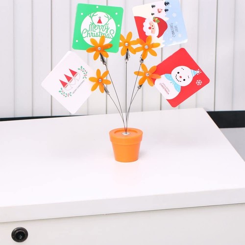 Cute Flower Table Card Memo Holder Stand1 Pcs Photo Clips Holder Desk Stand f... - Picture 2 of 3