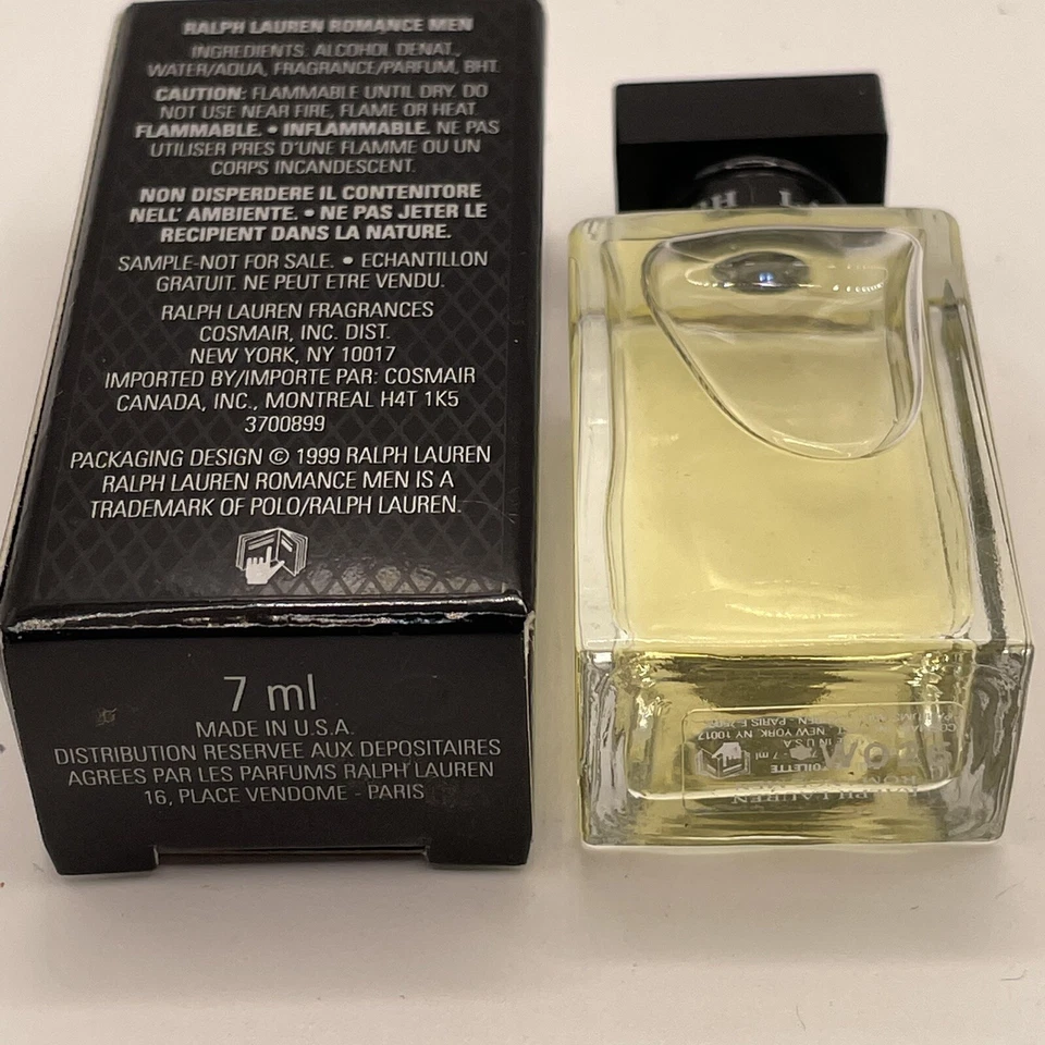 Ralph Lauren ROMANCE Men MINI EDT 0.25oz/7ml  - NEW IN BOX - Image 2 of 4