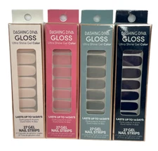 Dashing Diva Gloss Ultra Shine Gel Color 27 Gel Nail Strips, Lot Of 2, You Pick