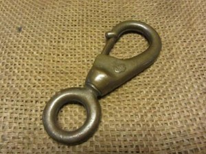 Vintage Brass Snap Hook Harness Antique Bridles Bit Horse 10412