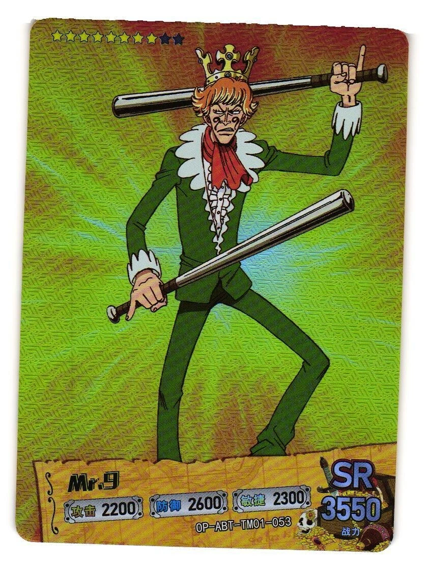 Mr 9 One Piece Mr 9 SR OP-ABT-TM01-053 Alabasta One Piece Anime CCG Anime Card | eBay