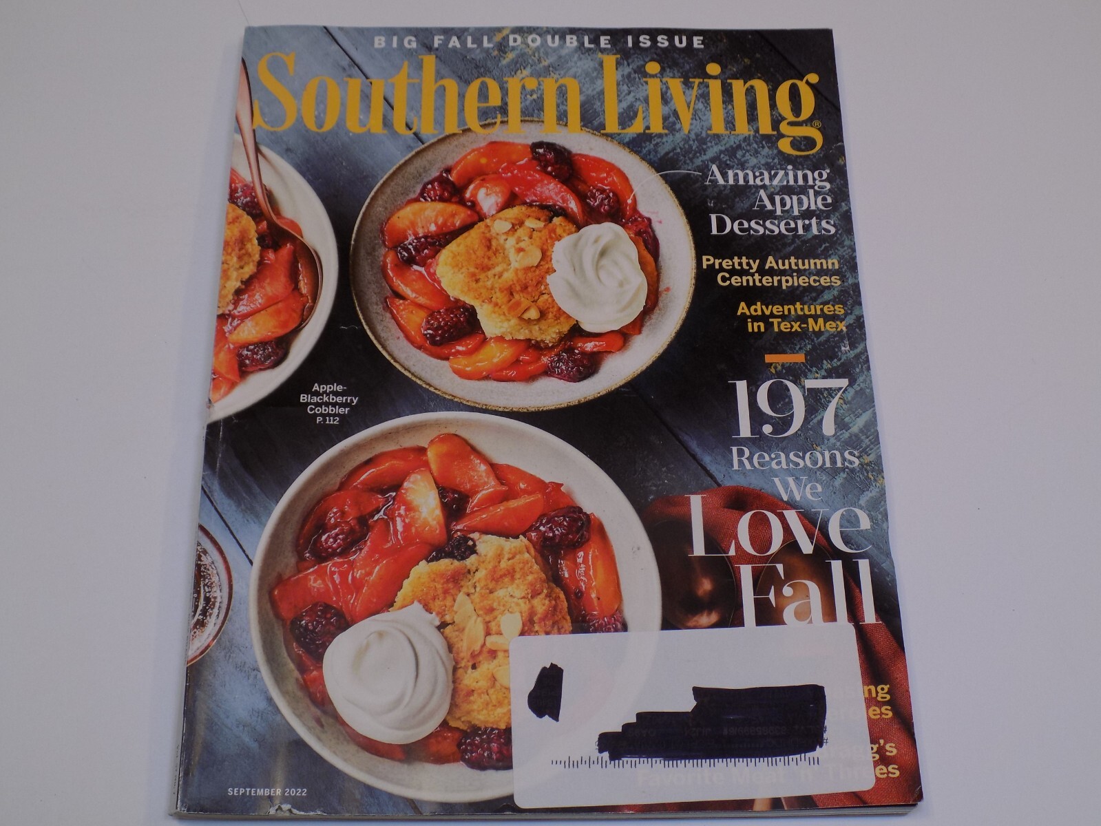Southern Living Magazine Sep 2022 Love Fall Apple Blackberry Cobbler Tex Mexican