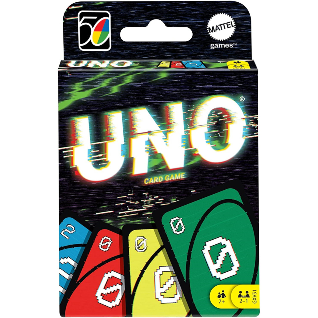 UNO Iconic Series 2000's Matching Card Game Featuring Decade Themed Design