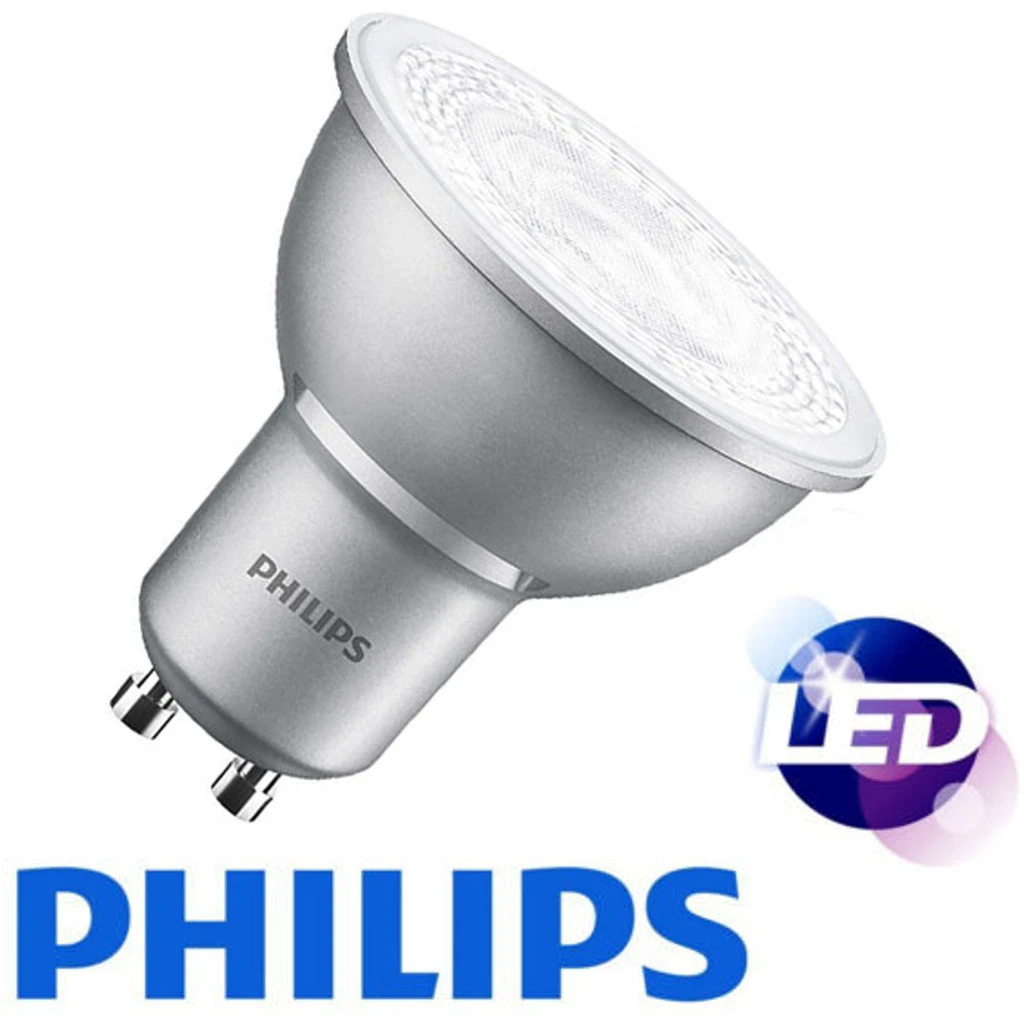 Religiøs Tilintetgøre Tegne forsikring Philips LED GU10 Light Bulb 4.3W 50Watt Spotlight Bulbs White A++ Energy  Saver | eBay